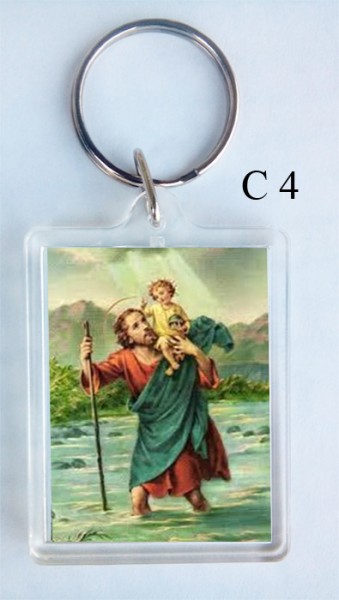 Schlüsselanhänger Heiliger Christophorus, Schlüsselanhäger-auch mit Ihrem  Bild möglich, Devotionalien
